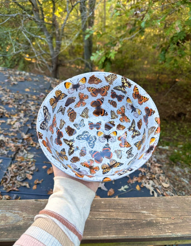 Large butterfly bowl
