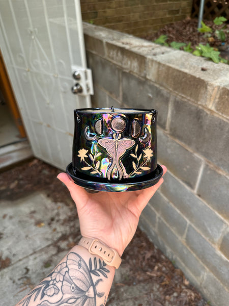 4” hanging luna planter