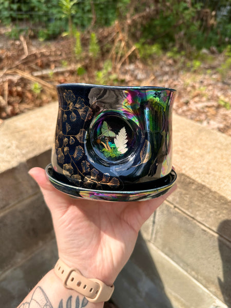 4” resin planter