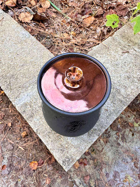 40 oz. Spooky Black Sea vase