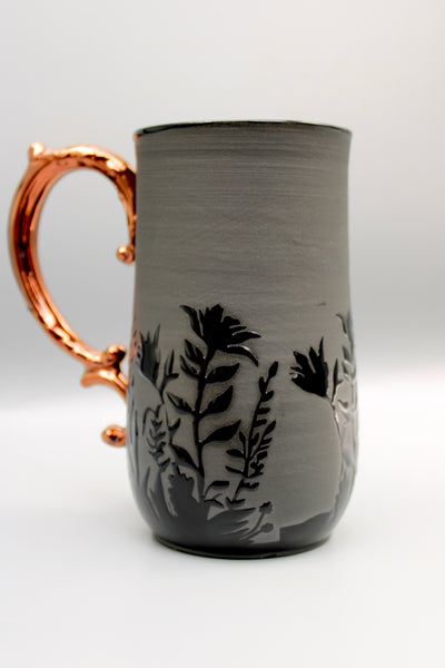 *Preorder* Black Floral Mug