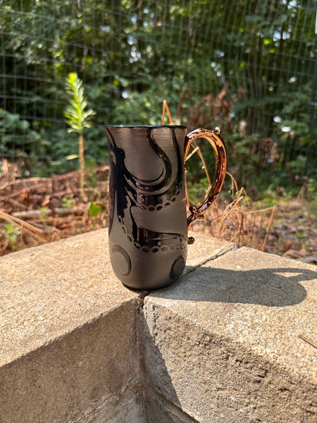 Octopus copper handle mug