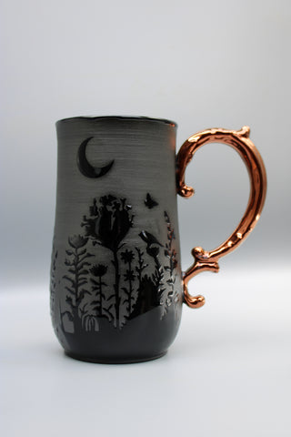 *Preorder* Black Floral Mug