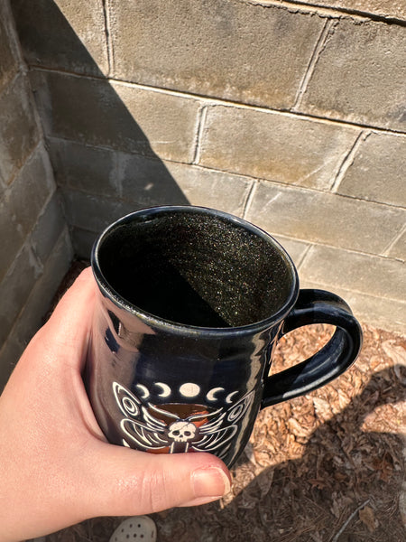 Deaths head moth mug