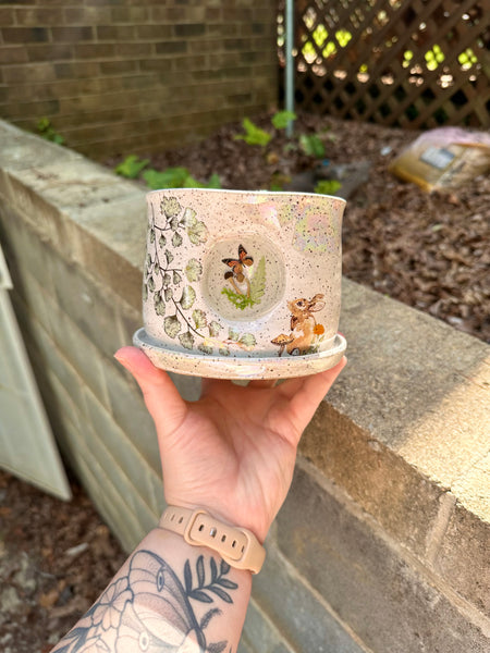 4” resin planter