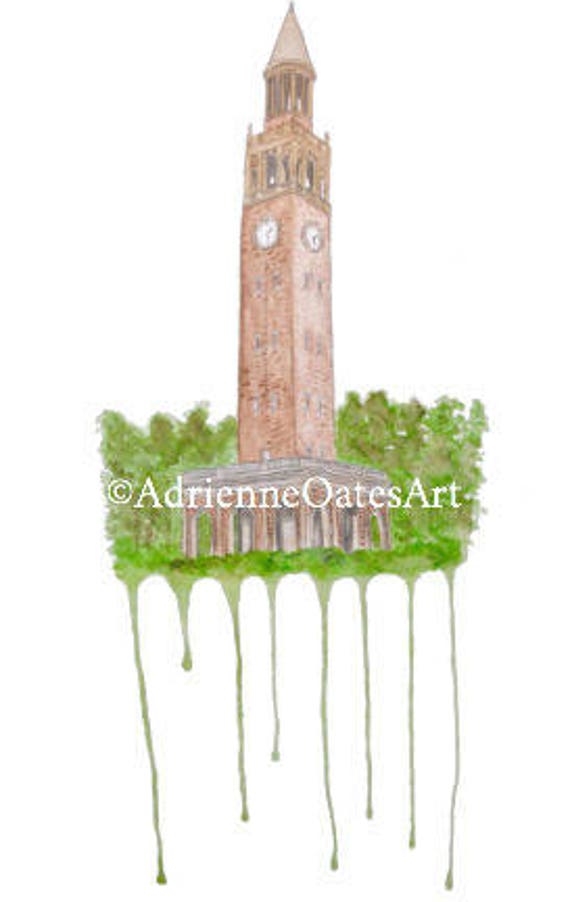 Chapel Hill Bell Tower Print